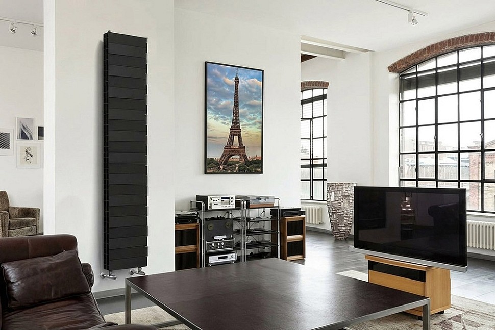 Вертикальные биметаллические радиаторы Royal Thermo Piano Forteв интерьере