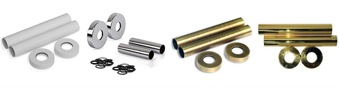 Комплект декоративных трубок SR Rubinetterie D18-20-1/2" выбор цвета (длина 70 и 160 мм)