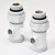 Узел нижнего подключения радиатора Royal Thermo 1/2"-3/4" Белый (прямой)*