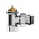 Набор термостатический угловой Royal Thermo Design 1/2" М30х1,5 Хром (выбор термостата)