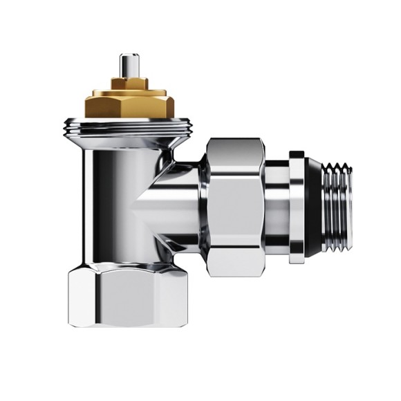 Набор термостатический угловой Royal Thermo Design 1/2" М30х1,5 Хром (выбор термостата)