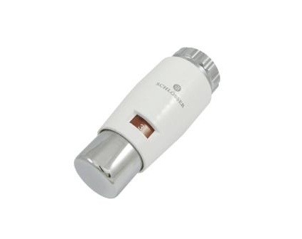 Головка термостатическая SCHLOSSER MINI Brillant, белый-хром,  DZ арт. (601100050) 