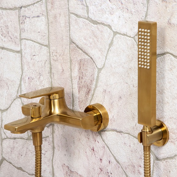 Wasserkraft Aisch 5501 Смеситель для ванны с коротким изливом (матовое золото)
