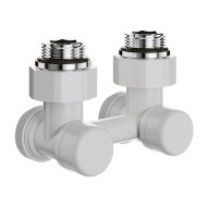 Узел нижнего подключения Royal Thermo Design 1/2"-3/4" Белый (угловой)* Узел нижнего подключения Royal Thermo Design 1/2"-3/4" Белый (угловой)*