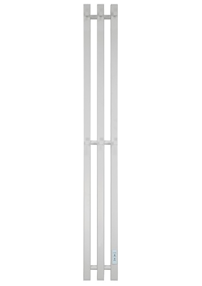 Белый электрический полотенцесушитель Primoclima Sol Q E White 150 мм 3 сек с крючками (выбор размера)