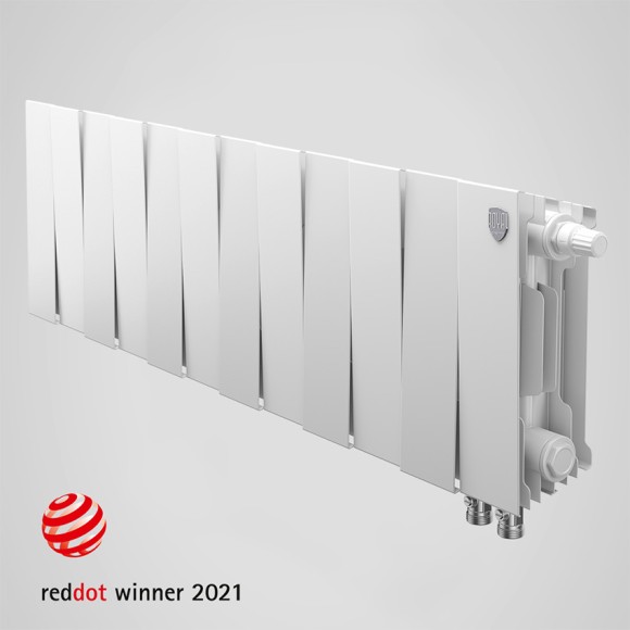 Биметаллический радиатор Royal Thermo PianoForte 200 20 сек. VR80 нижнее 80 мм подключение (Bianco Traffico)