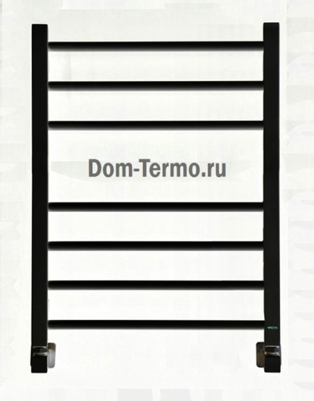 Grota EcoClassic (черный матовый RAL 9005) водяные полотенцесушители из нержавеющей стали (выбор размера)