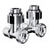 Узел нижнего подключения Royal Thermo Design 1/2"-3/4" Хром (угловой)*