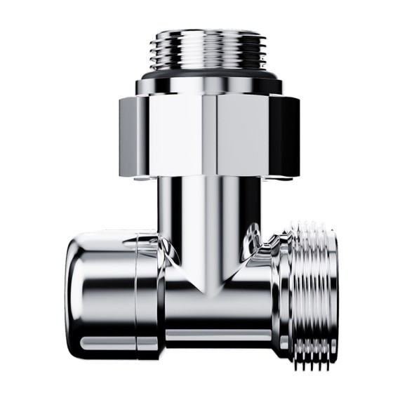Узел нижнего подключения Royal Thermo Design 1/2"-3/4" Хром (угловой)*