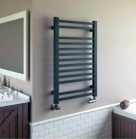 TERMA BONE 500x760 мм (metallic black) электрический полотенцесушитель