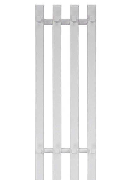 Белый электрический полотенцесушитель Primoclima Sol Q E White 210 мм 4 сек с крючками (выбор размера)
