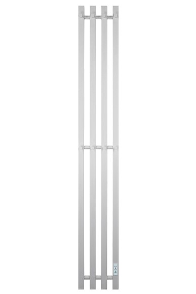 Белый электрический полотенцесушитель Primoclima Sol Q E White 210 мм 4 сек с крючками (выбор размера)