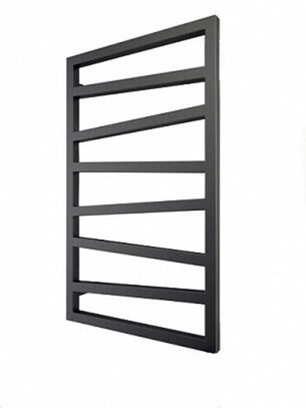 Приоритет PRIOFORM QUADRO ZIGZAG QZ2 "Реплика" черные водяные полотенцесушители из нержавеющей стали (30х30)