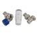 Комплект трехосевой правый, никель SCHLOSSER DN15 GZ1/2 X GW1/2 с головкой Мини M30x1,5