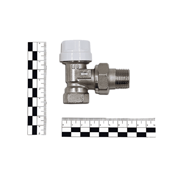 Вентиль угловой Primoclima Armature термостатический 1/2" (никель)