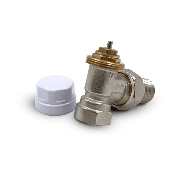Вентиль угловой Primoclima Armature термостатический 1/2" (никель)