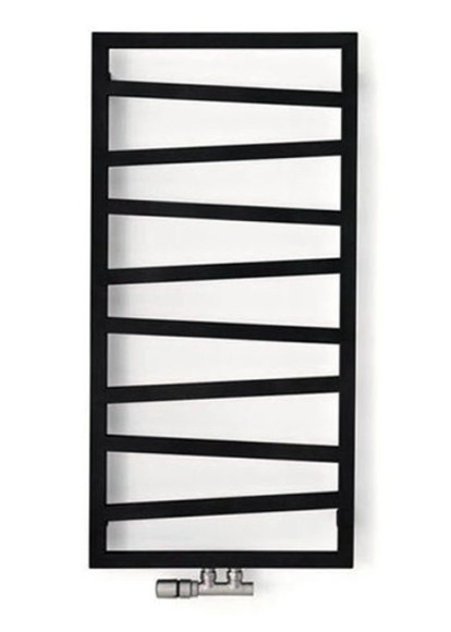 Приоритет PRIOFORM QUADRO ZIGZAG QZ1 черные водяные полотенцесушители из нержавеющей стали (30х15)