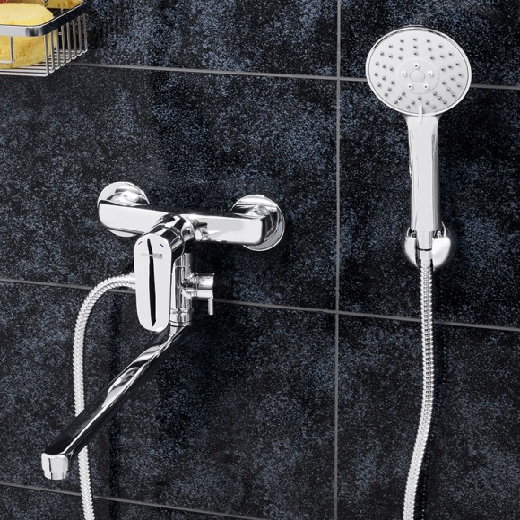 Wasserkraft Vils 5602L Смеситель для ванны с длинным изливом (хром)