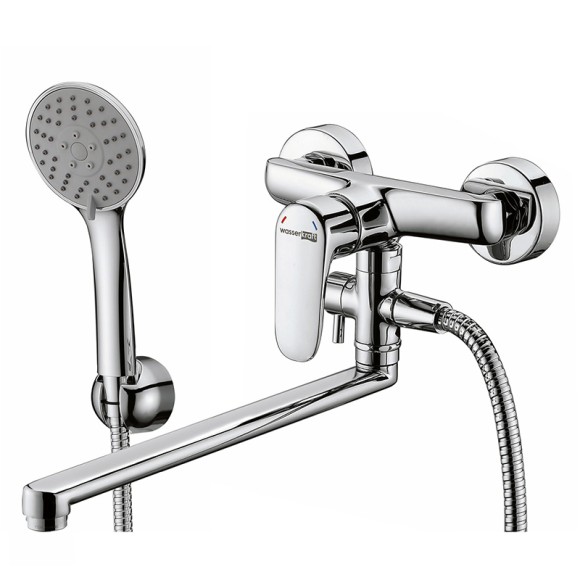 Wasserkraft Vils 5602L Смеситель для ванны с длинным изливом (хром)