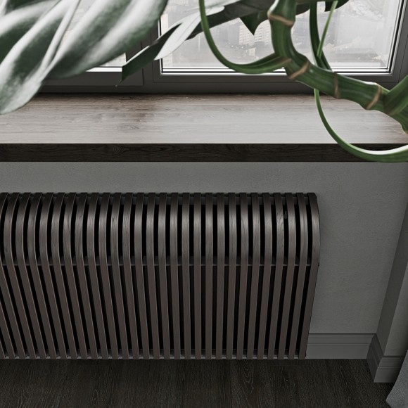 Настенный дизайн конвектор SAVVA серия Timber S 120х400х700 (дуб черный) нижнее 50мм правое подключение Настенный дизайн конвектор SAVVA серия Timber S 120х400х700 (дуб черный) нижнее 50мм правое подключение