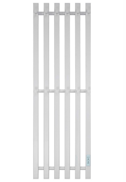 Белый электрический полотенцесушитель Primoclima Sol Q E White 330 х 1200 мм 6 сек с крючками Белый электрический полотенцесушитель Primoclima Sol Q E White 330 х 1200 мм 6 сек с крючками