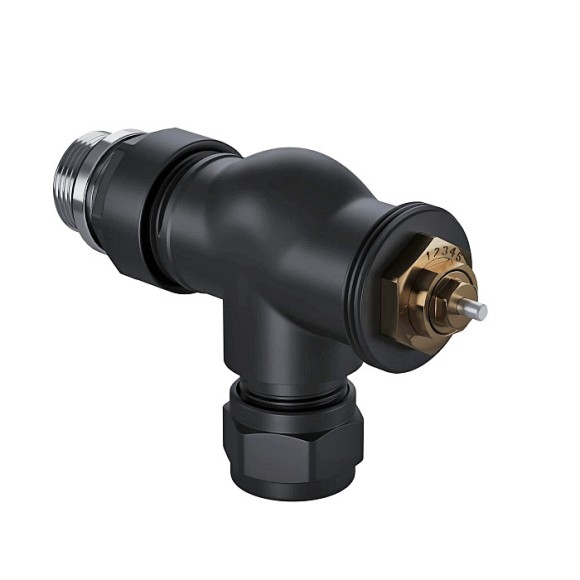 Набор термостатический осевой Royal Thermo Design Pro 15мм М30х1,5 (Черный)* Набор термостатический осевой Royal Thermo Design Pro 15мм М30х1,5 (Черный)*