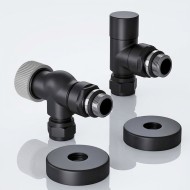 Набор термостатический осевой Royal Thermo Design Pro 15мм М30х1,5 (Черный)*