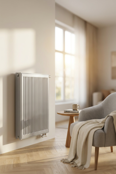 Радиатор стальной панельный Royal Thermo Ventil Compact VC33- Серый Silver Satin 900 мм (нижнее подключение)