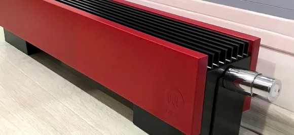 Напольный конвектор Itermic ITF-H 130.150.1500 (цвет Черный RAL9005) НП с термостатикой