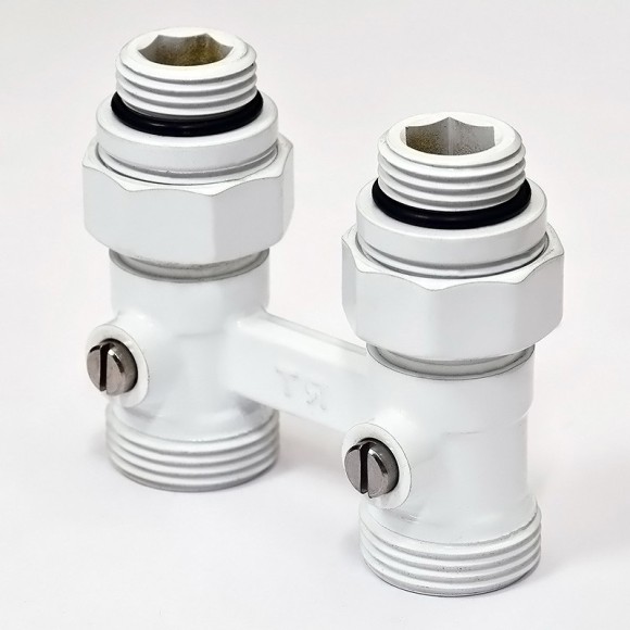 Комплект прямой ROYAL THERMO с термоголовкой жидкостной М30х1,5 (Белый)