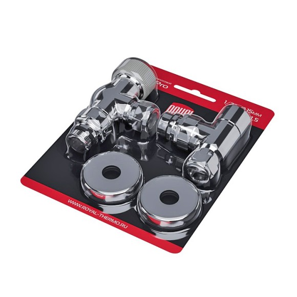 Набор термостатический осевой Royal Thermo Design Pro 15мм М30х1,5 (Хром)* Набор термостатический осевой Royal Thermo Design Pro 15мм М30х1,5 (Хром)*