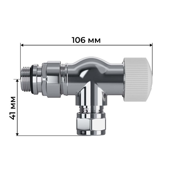 Набор термостатический осевой Royal Thermo Design Pro 15мм М30х1,5 (Хром)* Набор термостатический осевой Royal Thermo Design Pro 15мм М30х1,5 (Хром)*