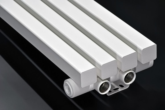 Стальной трубчатый радиатор KZTO Quadrum 30V 1-1750 10 сек НП прав (белый муар RAL9016)
