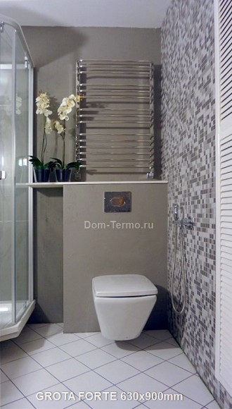 Dom-Termo.ru, Полотенцесушитель Грота (Grota) Forte 630х900мм водяной в интерьере ванной комнаты, комплект уголков квадрат для поключения полотенцесушителя Dom-Termo.ru, Полотенцесушитель Грота (Grota) Forte 630х900мм водяной в интерьере ванной комнаты, комплект уголков квадрат для поключения полотенцесушителя