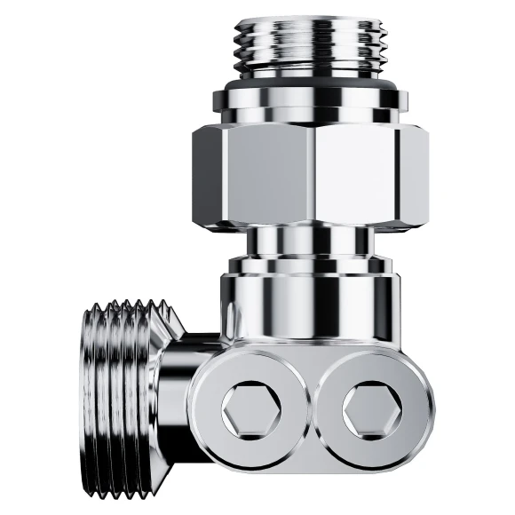 Узел нижнего подключения перекрестный Royal Thermo Design угловой 1/2"х3/4" EK (хром)