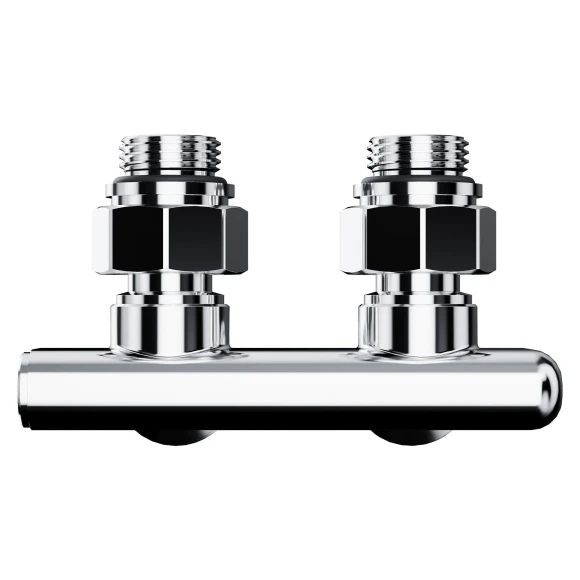 Узел нижнего подключения перекрестный Royal Thermo Design угловой 1/2"х3/4" EK (хром)