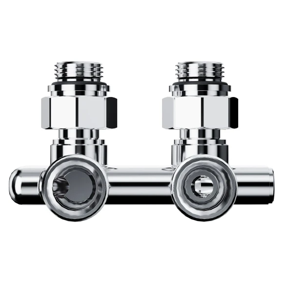 Узел нижнего подключения перекрестный Royal Thermo Design угловой 1/2"х3/4" EK (хром)