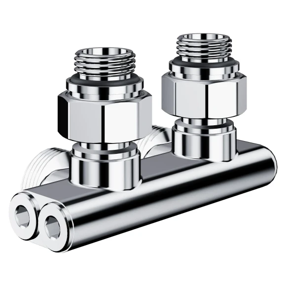 Узел нижнего подключения перекрестный Royal Thermo Design угловой 1/2"х3/4" EK (хром)