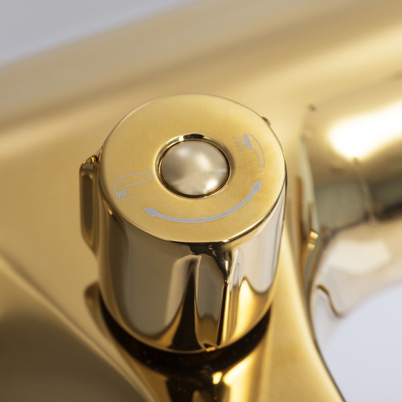 Wasserkraft Sauer 7101 Смеситель для ванны с коротким изливом (глянцевое золото)