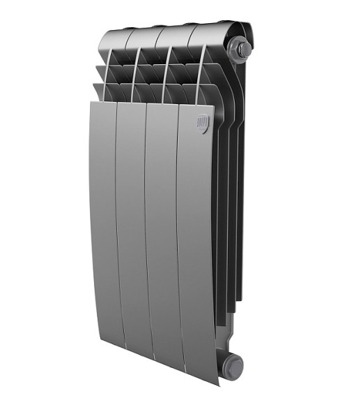Биметаллический радиатор Радиатор Royal Thermo BiLiner 500 4 сек. боковое подключение (Silver Satin)*