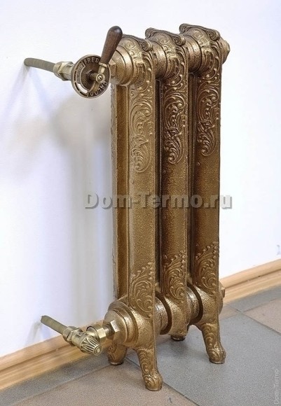 Чугунные Ретро радиаторы, Iron Lion Azalia 660/500, под старину, классика, состаренная бронза, Китай, фото