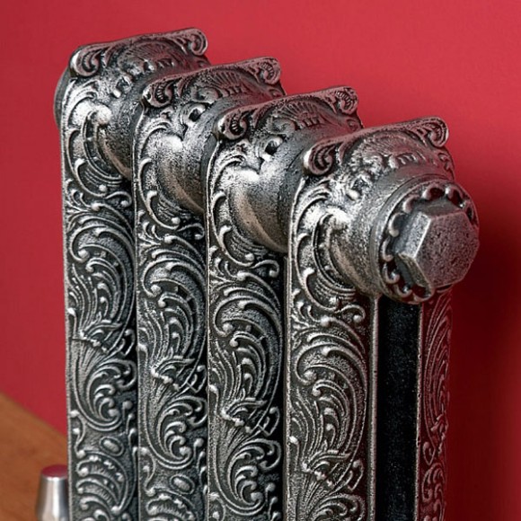 Чугунные Ретро радиаторы, Iron Lion Azalia 660/500, под старину, классика, состаренное серебро, Китай, фото