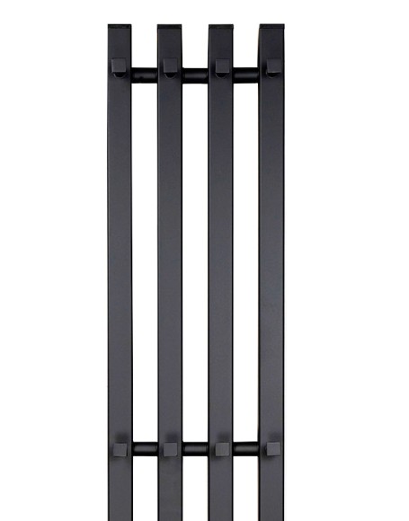 Черный электрический полотенцесушитель Primoclima Sol Q E Black 210 мм 4 сек с крючками (выбор размера)