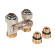 Узел нижнего подключения радиатора Royal Thermo 1/2"-3/4" Никель (прямой)