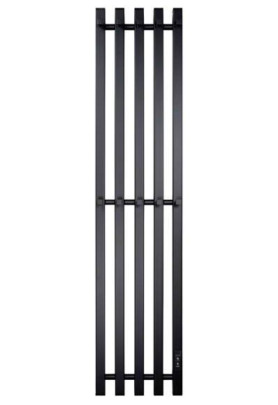 Черный электрический полотенцесушитель Primoclima Sol Q E Black 270 мм 5 сек с крючками (выбор размера)