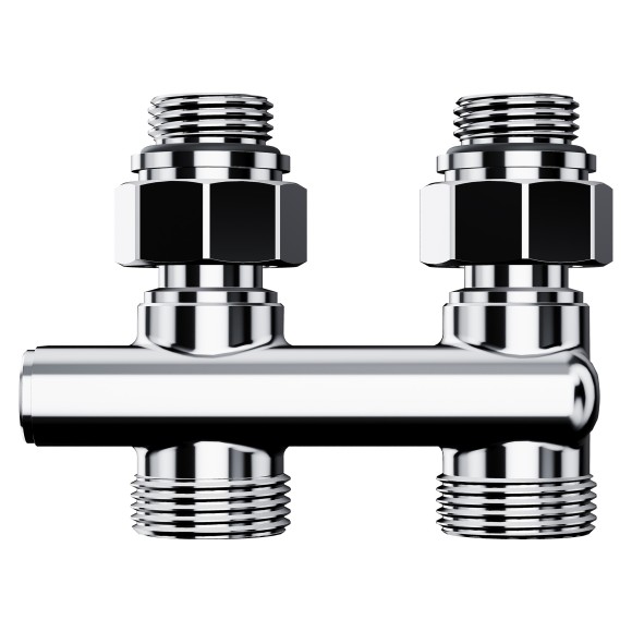 Узел нижнего подключения перекрестный Royal Thermo Design прямой 1/2"х3/4" EK (хром) Узел нижнего подключения перекрестный Royal Thermo Design прямой 1/2"х3/4" EK (хром)