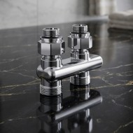 Узел нижнего подключения перекрестный Royal Thermo Design прямой 1/2"х3/4" EK (хром)