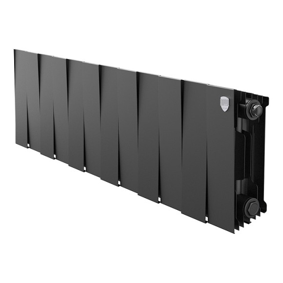 Биметаллический радиатор Royal Thermo PianoForte 200 12 сек. боковое подключение (Noir Sable)