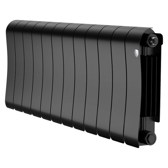 Биметаллический радиатор Royal Thermo Infinity 300 12 сек. боковое подключение (Noir Sable)