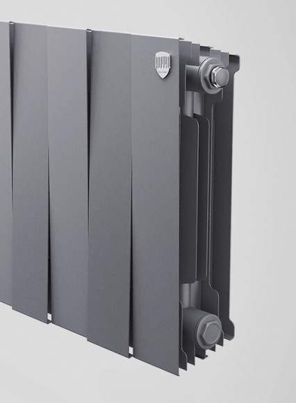 Биметаллический радиатор Royal Thermo PianoForte 300 8 сек. боковое подключение (Silver Satin) Биметаллический радиатор Royal Thermo PianoForte 300 8 сек. боковое подключение (Silver Satin)